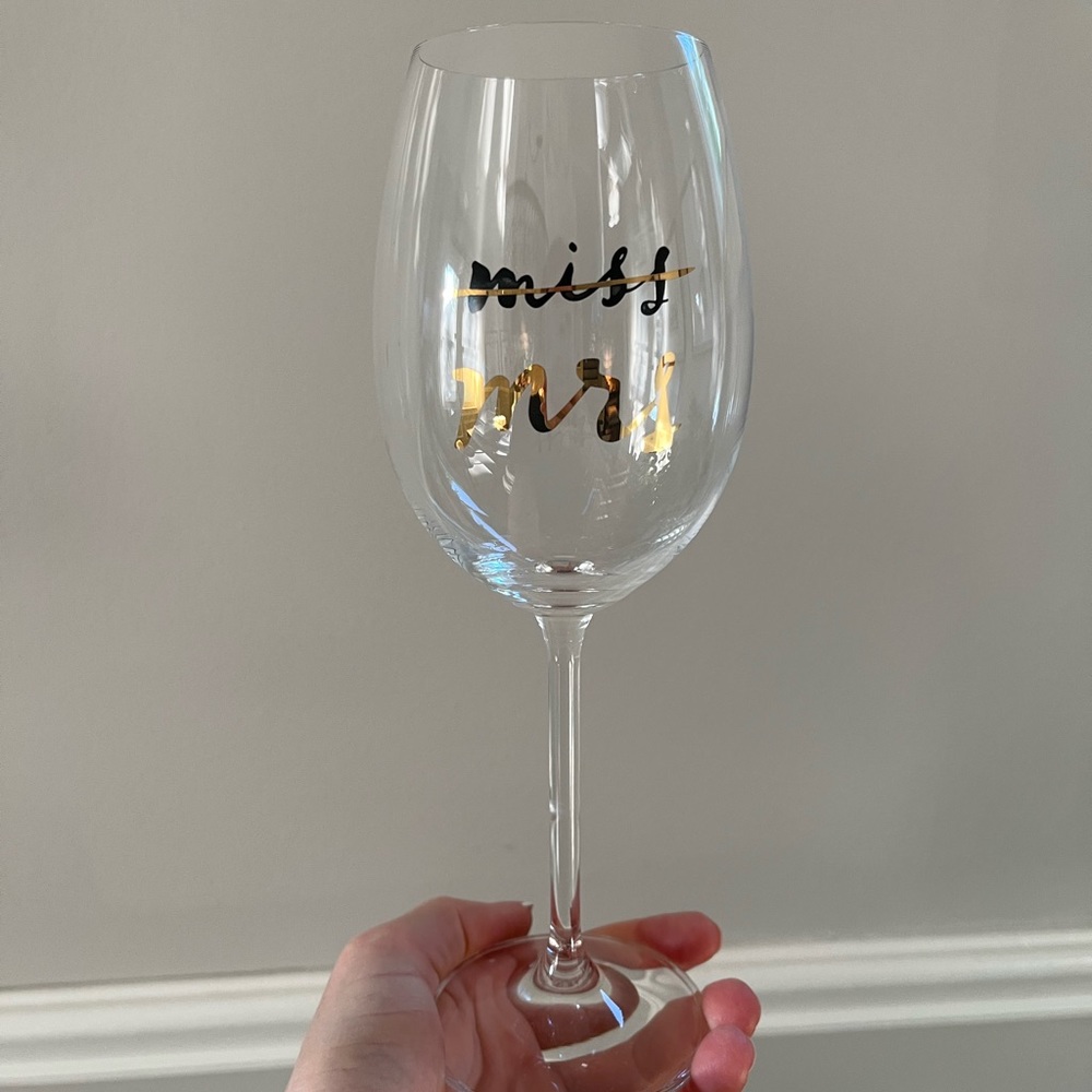 ‘Miss to Mrs’ bride-to-be wine glass